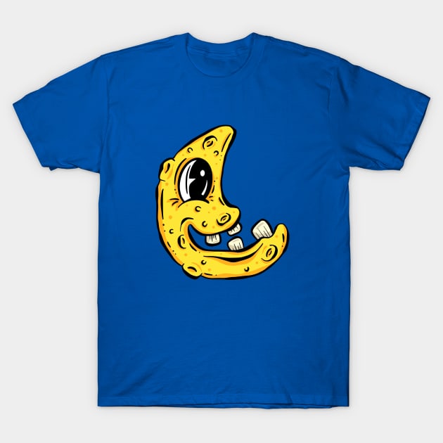 Goofy Moon Cartoon Character T-Shirt by Squeeb Creative